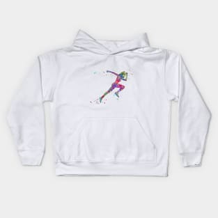 Female runner Kids Hoodie